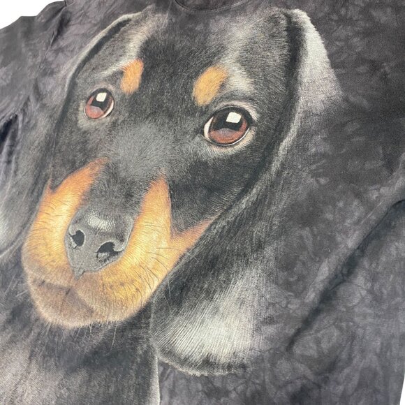 The Mountain Black Labrador Dog Graphic Tie Dye TShirt XL USA Made Vincent Hie - Picture 7 of 15